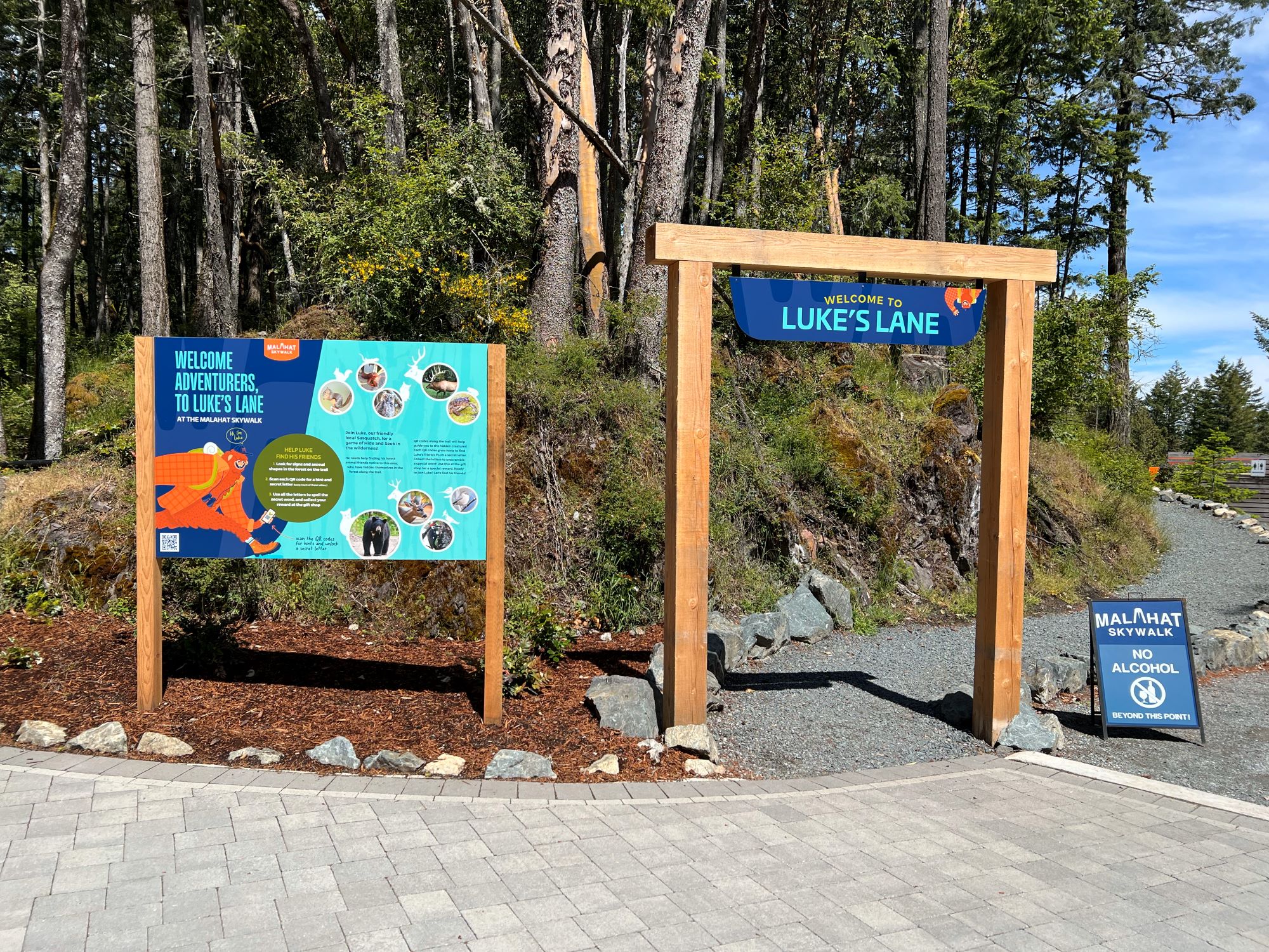 Lukes Lane at the Malahat Skywalk