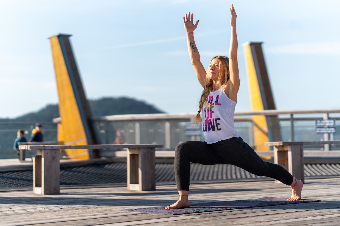 Yoga at the Malahat Skywalk