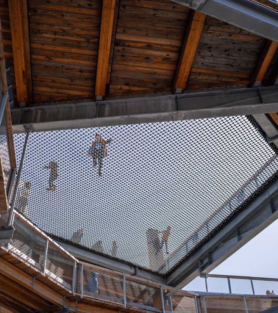 Adventure Net at top of Spiral Tower at Malahat SkyWalk