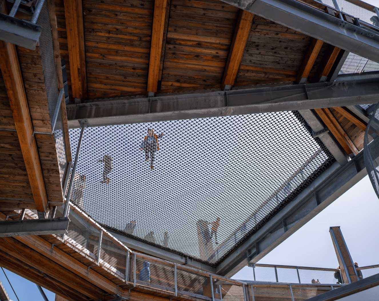 Adventure Net at top of Spiral Tower at Malahat SkyWalk