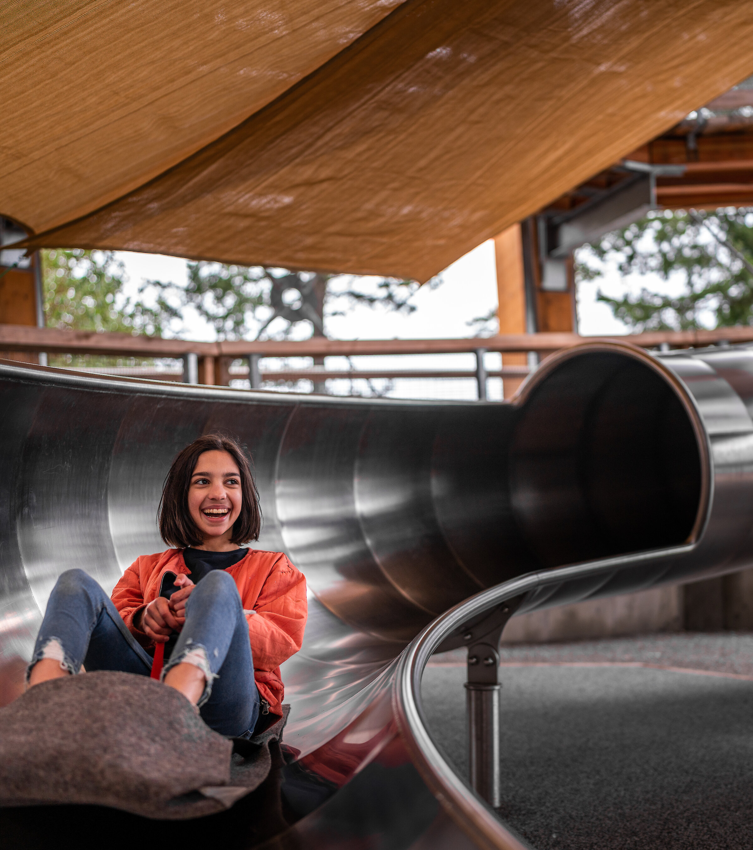 Spiral Slide at Malahat SkyWalk