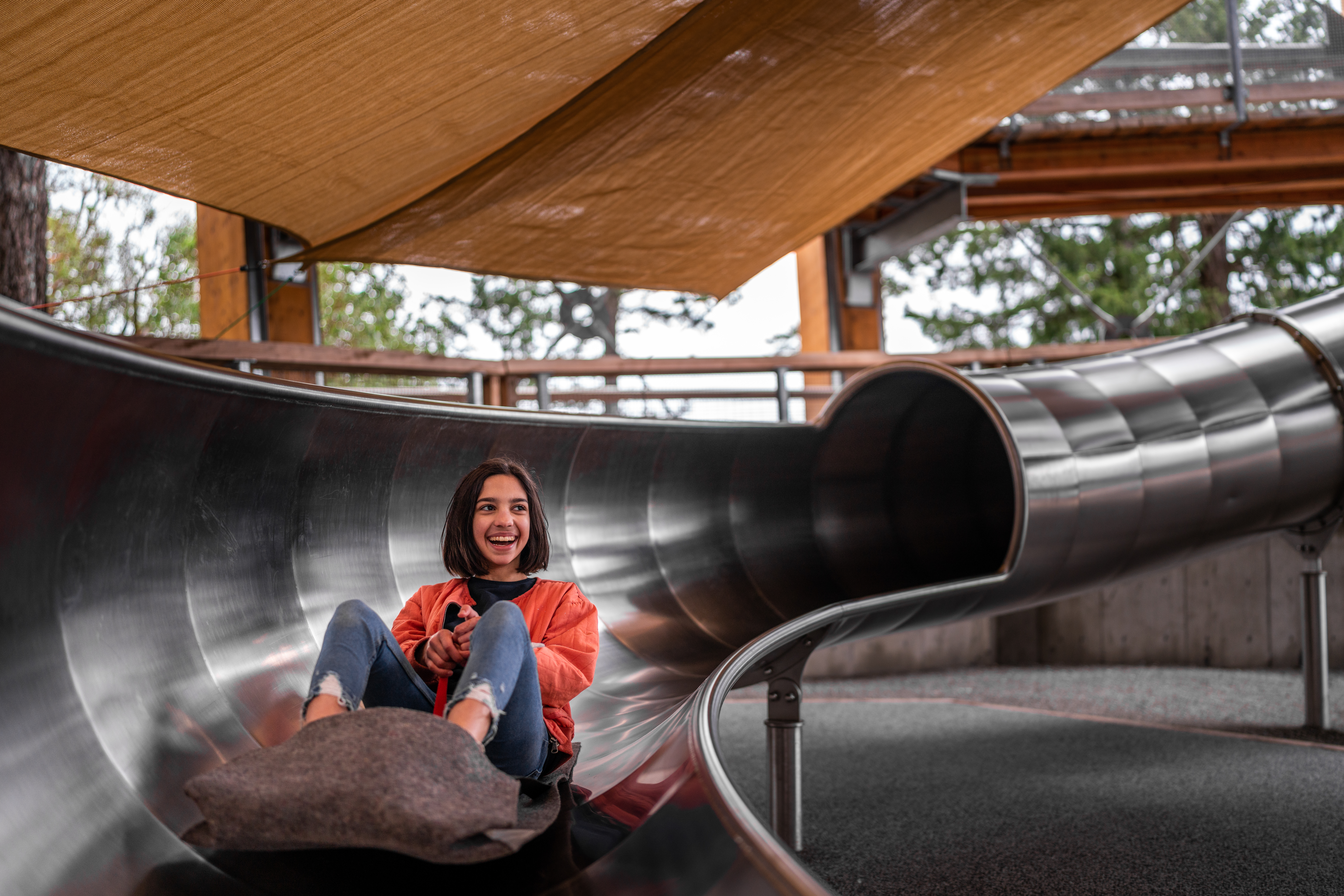 Spiral Slide at Malahat SkyWalk