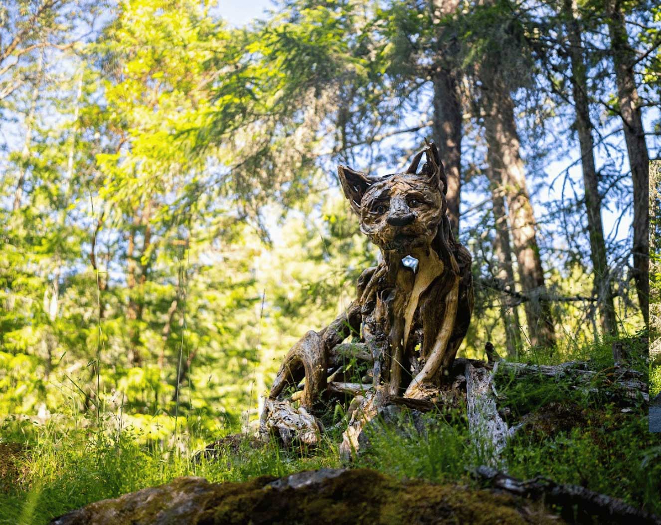 Driftwood Sculpture made by Tanya Bub at Malahat SkyWalk