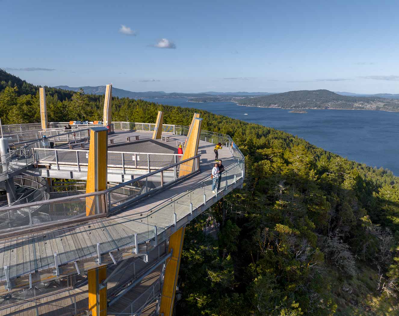 Top of the Spiral Tower 360 Degree Viewing Platform at Malahat SkyWalk